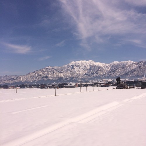 晴れと雪